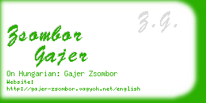 zsombor gajer business card